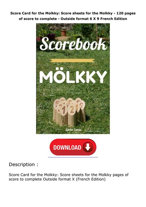 molkky score card.
